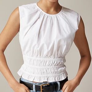 NWT J. Crew Hyacinth top in cotton poplin